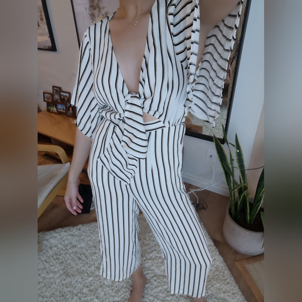 Re:Named striped jumpsuit